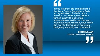 Knox County DA requests outside review after Democratic commissioner votes in GOP primary