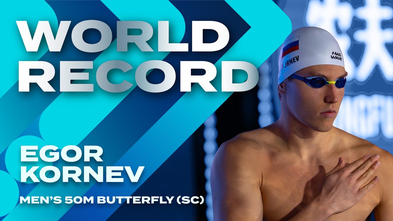 Egor Kornev smashes the World Record | Swimming World Cup 2026 | Men's 50m Butterfly | Tashkent