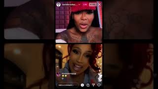 Cardi B and Summer Walker IG Live
