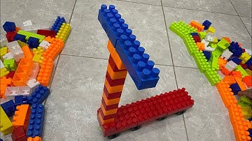 Satisfying diy block scooter/building blocks/block game/block Asmr