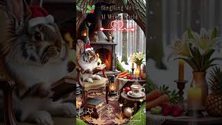 Merry Christmas Lionhead Bunny S 9  Bingbing Meow  Ai  World  shorts bingbingmeow