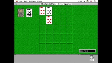 Apple Macintosh Longplay - Absolute Solitaire - Poker Squares