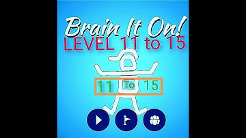 Brain it on (Physics game) Level 11 to 15 Easy way