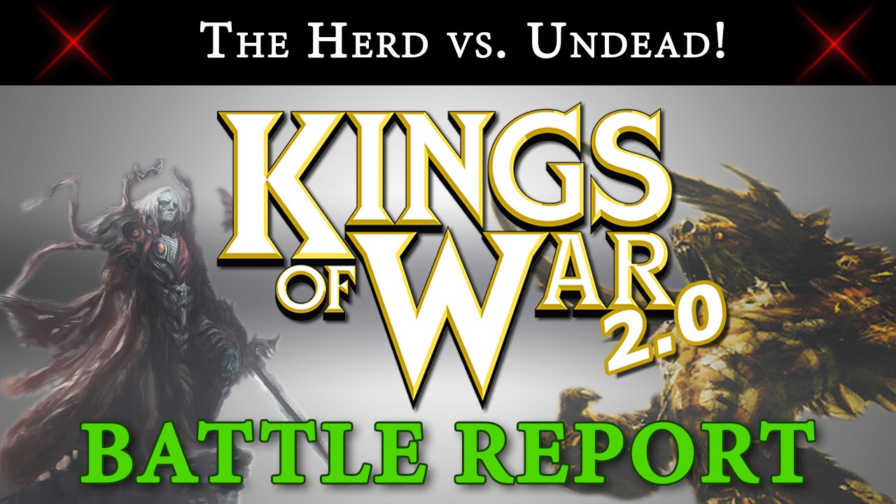 Kings of War Bat Rep! Herd vs. Undead 2000 points! Kill and Pillage
