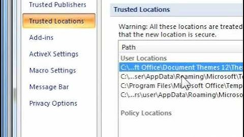 How to change a trusted location for saving documents in PowerPoint