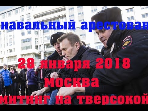 ЗАБАСТОВКА АЛЕКСЕЯ НАВАЛЬНОГО В МОСКВЕ 28 ЯНВАРЯ 2018 ГОДА
