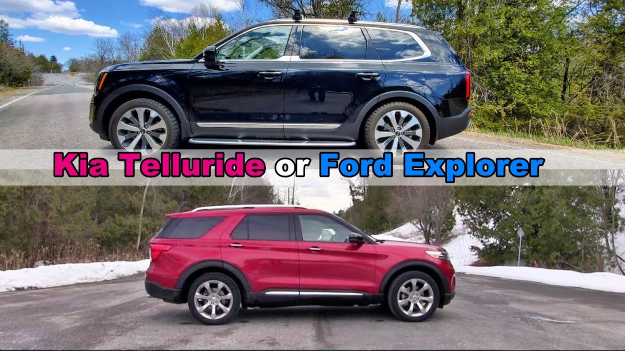 Comparing the 2020 Ford Explorer to the 2020 Kia Telluride - YouTube