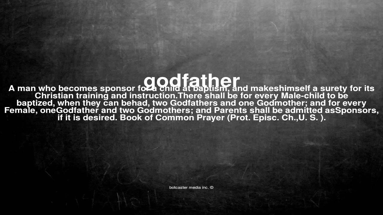 Godfather meaning