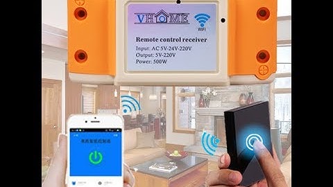Vhome 433mhz touch remote control wifi receiver how used in wall light bulb smart home