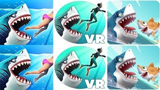 HUNGRY SHARK WORLD vs HEROES vs VR screenshot 2
