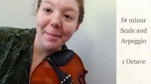 Violin | f# minor Scale and Arpeggio - 1 Octave