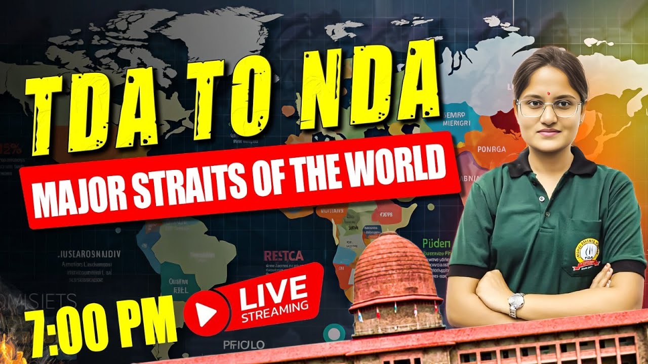 Major Straits of The World | Important Topic of GK for NDA 2025 Exam ...