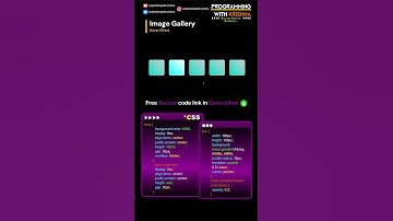 Image Gallery HTML CSS JS #programmingwithkrishna #html #css #cssanimation #js #javatutorial #python