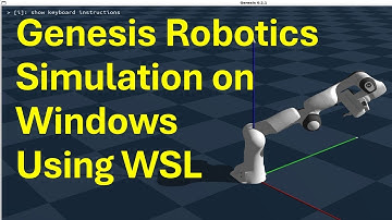 Install Genesis Robotics Simulation on Windows Using WSL -with GPU and CUDA Support