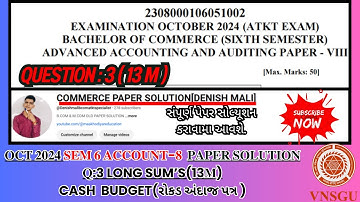 𝐎𝐂𝐓 𝟐𝟎𝟐𝟒 𝐐:𝟯(𝟭𝟯𝐌)𝐀𝐂𝐂𝐎𝐔𝐍𝐓 𝐏𝐀𝐏𝐄𝐑 𝐒𝐎𝐋𝐔𝐓𝐈𝐎𝐍 || 𝐒𝐄𝐌 𝟔|| 𝗩𝗡𝗦𝗚𝗨 || 𝗖𝗢𝗠𝗠𝗘𝗥𝗖𝗘 𝗣𝗔𝗣𝗘𝗥 𝗦𝗢𝗟𝗨𝗧𝗜𝗢𝗡[𝗗𝗘𝗡𝗜𝗦𝗛 𝗠𝗔𝗟𝗜]