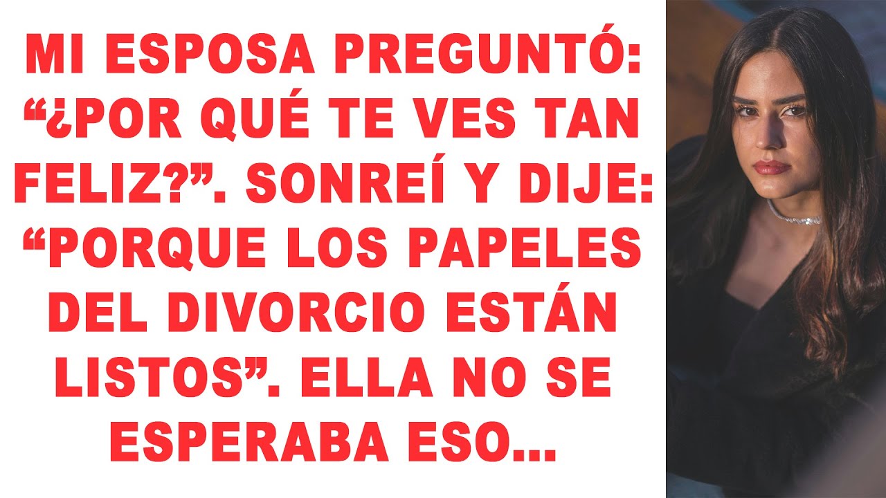 Mi esposa preguntó: «¿Por qué te ves tan feliz?». Sonreí y dije: «Porque el divorcio...