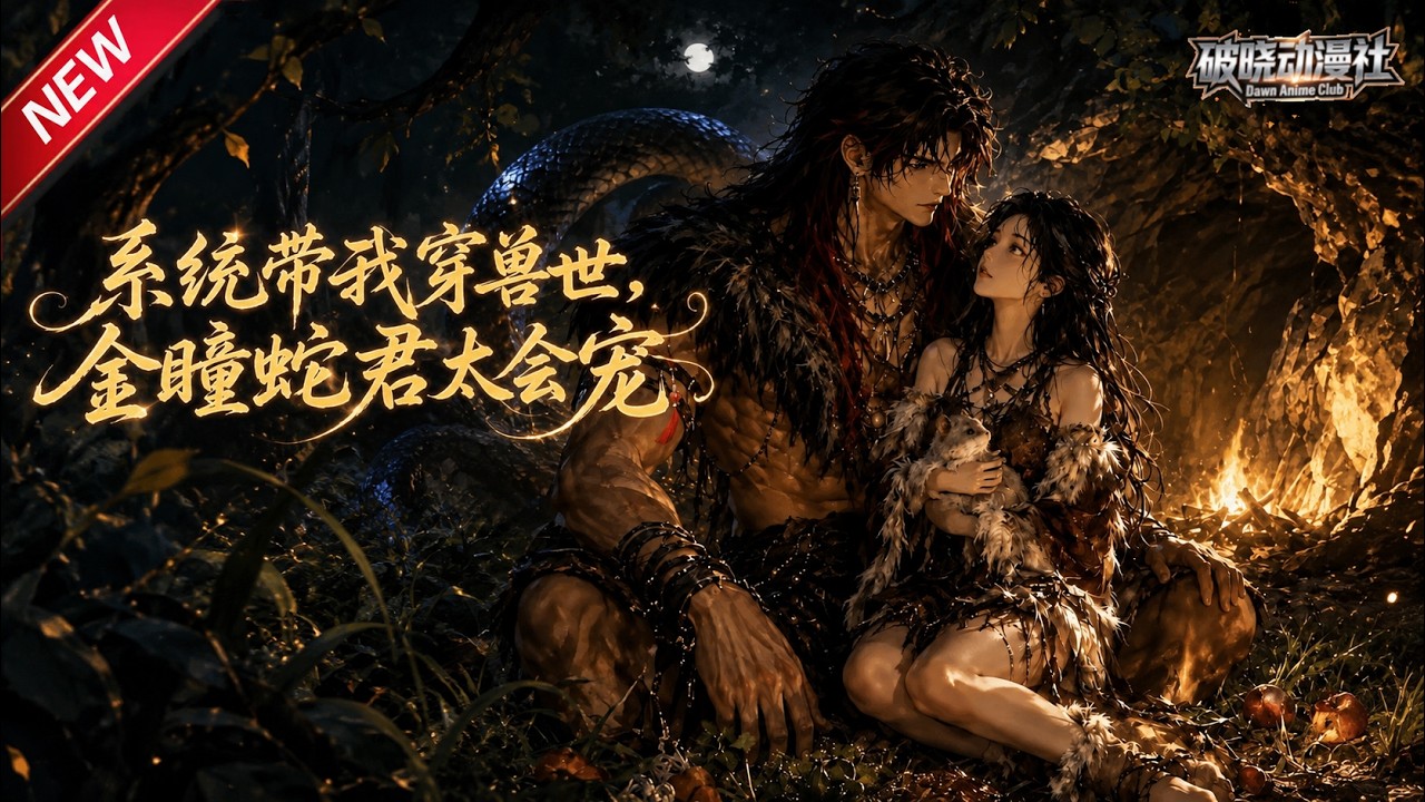 MULTISUB📢新番上线《系统带我穿兽世,金瞳蛇君太会宠》第1~59集丨穿越兽人世界,被不祥异瞳蛇兽人救下,相伴开荒求生互生深情!#最新漫剧 #破晓动漫社