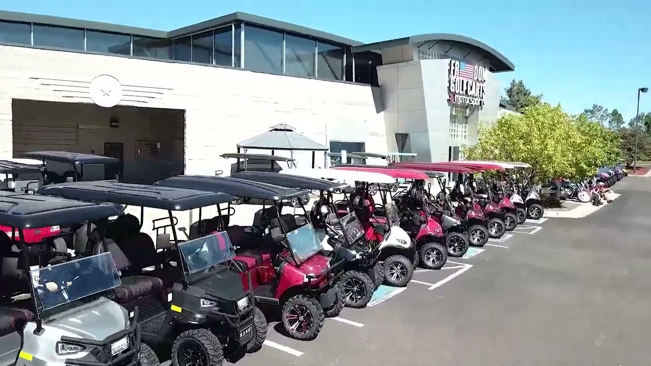 Club Car DS Electric Custom Harley Real Fire Golf Cart