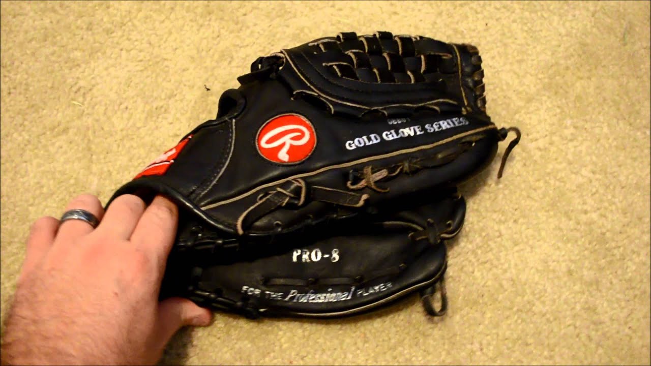 Rawlings Heart of the Hide PRO 8 Baseball Glove Relace Before and