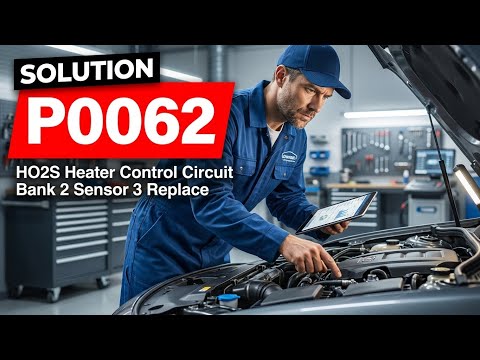 HOW TO FIX P0062 OBD II ERROR CODE HO2S Heater Control Circuit Bank 2 Sensor 3 Replace