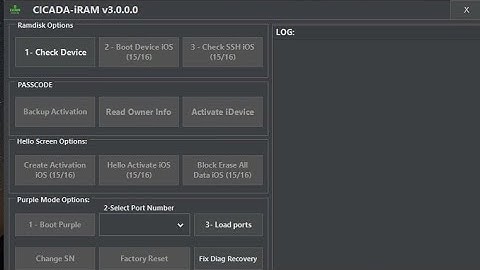 SN CHANGE by CICADA iRAM Windows Tool - iOS 15 or iOS 16 iPhone 6s/7/7+/8/8+/X