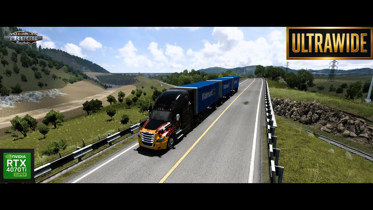 Freightliner Cascadia - American Truck Simulator - Ruta México - Moza TSW Wheel Gameplay - Ultrawide