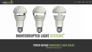 Buy Battery Powered Backup Led Light Bulbs at Best Price- Safelumin