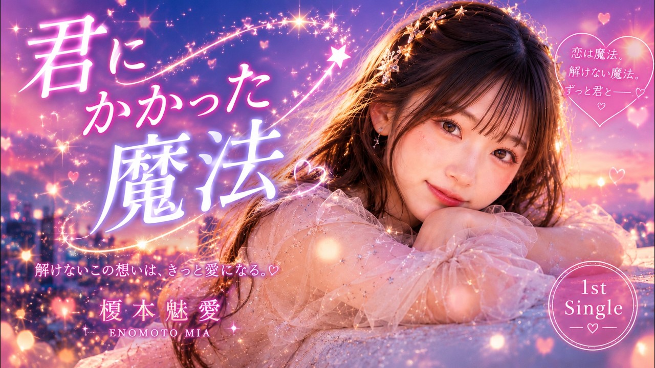 榎本魅愛「君にかかった魔法」公式YouTube公開予定サムネイル