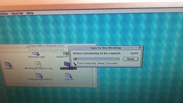 Apple Macintosh PowerPC 7100 with Mac OS 8 on network with PowerMac G4  with Mac OS 9.2