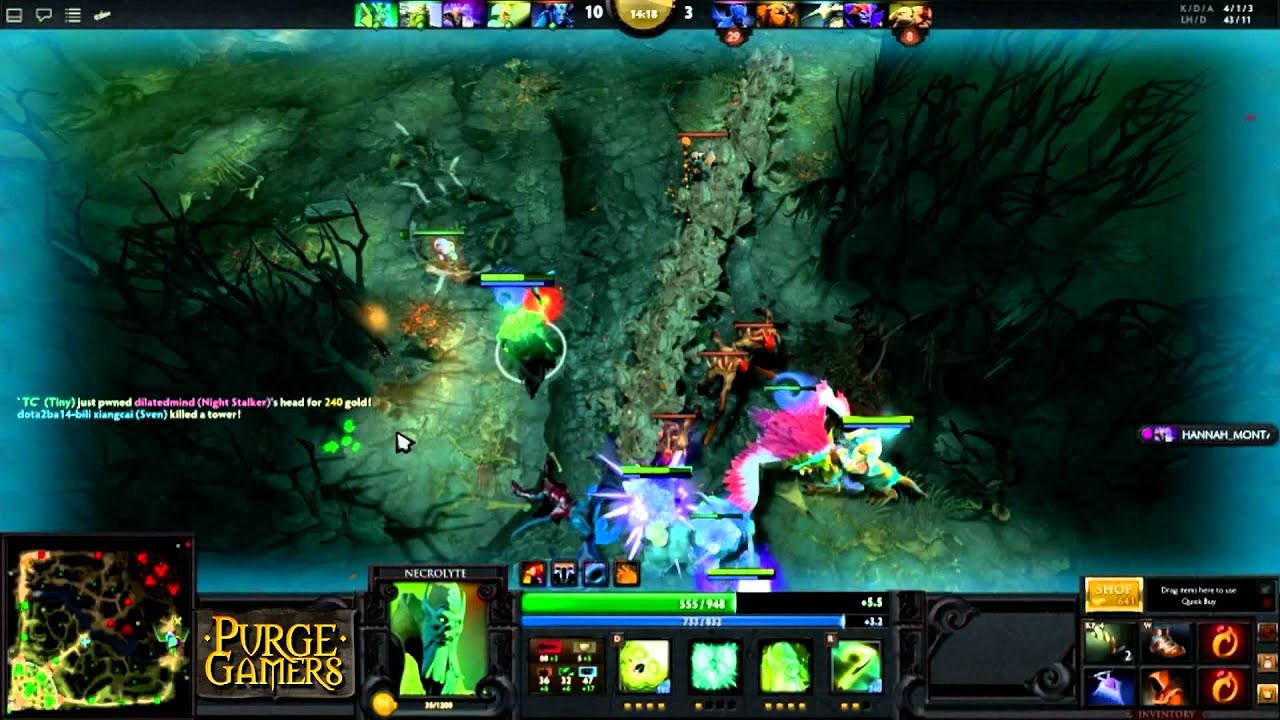 Dota 2 Purge owns with Necrolyte YouTube