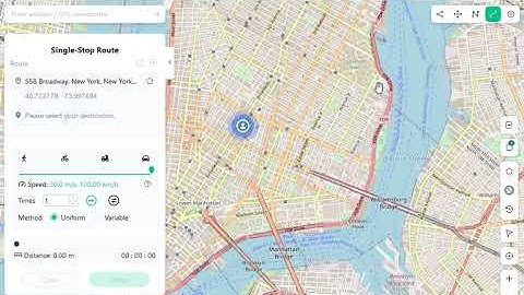 How to Simulate GPS Movement with Single-Stop Mode