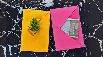 Easy Origami Envelope Tutorial - How To Make Paper Envelopes for Money