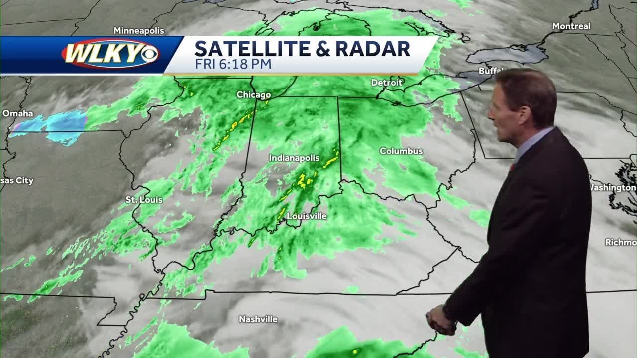 A wet Friday night, Breezy and cooler this weekend - YouTube