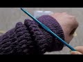 fish skin Tunisian Crochet Stitch #Crochet #pattern #justforfun #beautiful #easy #tutorial