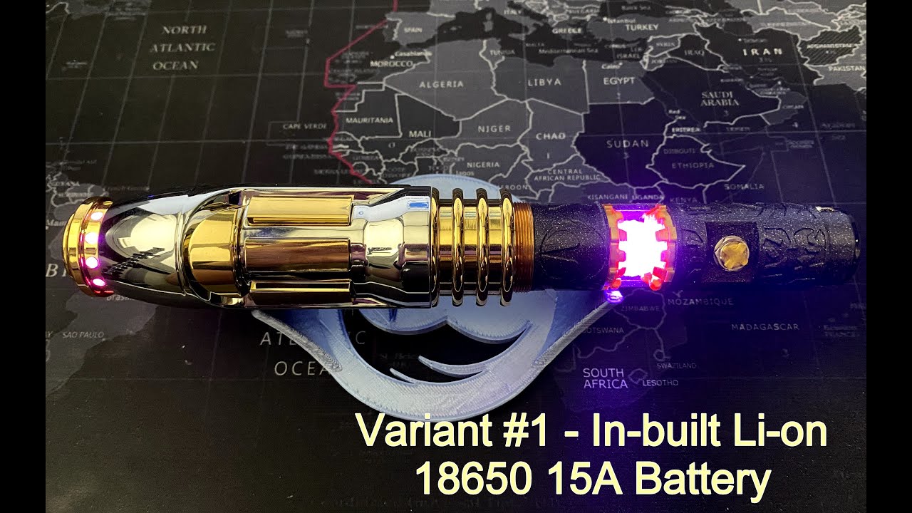 Star Wars Mace Windu neopixel crystal chamber lightsaber (89sabers