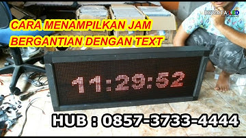 Tutorial Seting Jam Running Text Dengan Controller x8 #DewataLed
