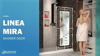 DreamLine Linea Mira Shower Door | Walk-In Opening