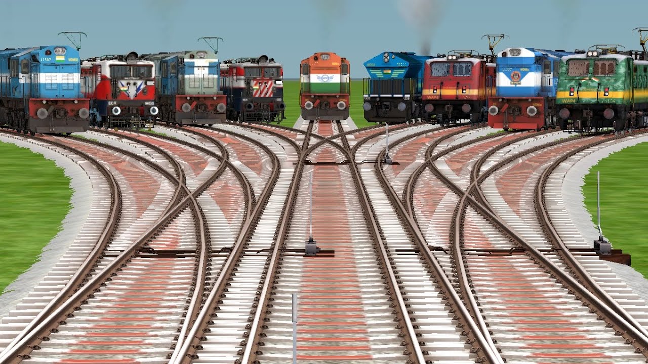 9️⃣ TRAIN CROSSING AT BUMPY RAILROAD TRACKS | Bumpy Railraod Crossing ...