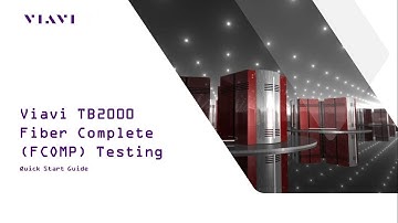 Viavi TB2000 Fiber Complete (FCOMP) Testing