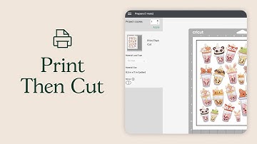 Print Then Cut: Make Boba Stickers