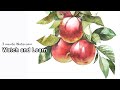 [3 minute Watercolor - Watch and Learn] Apple Tree. NAMIL ART