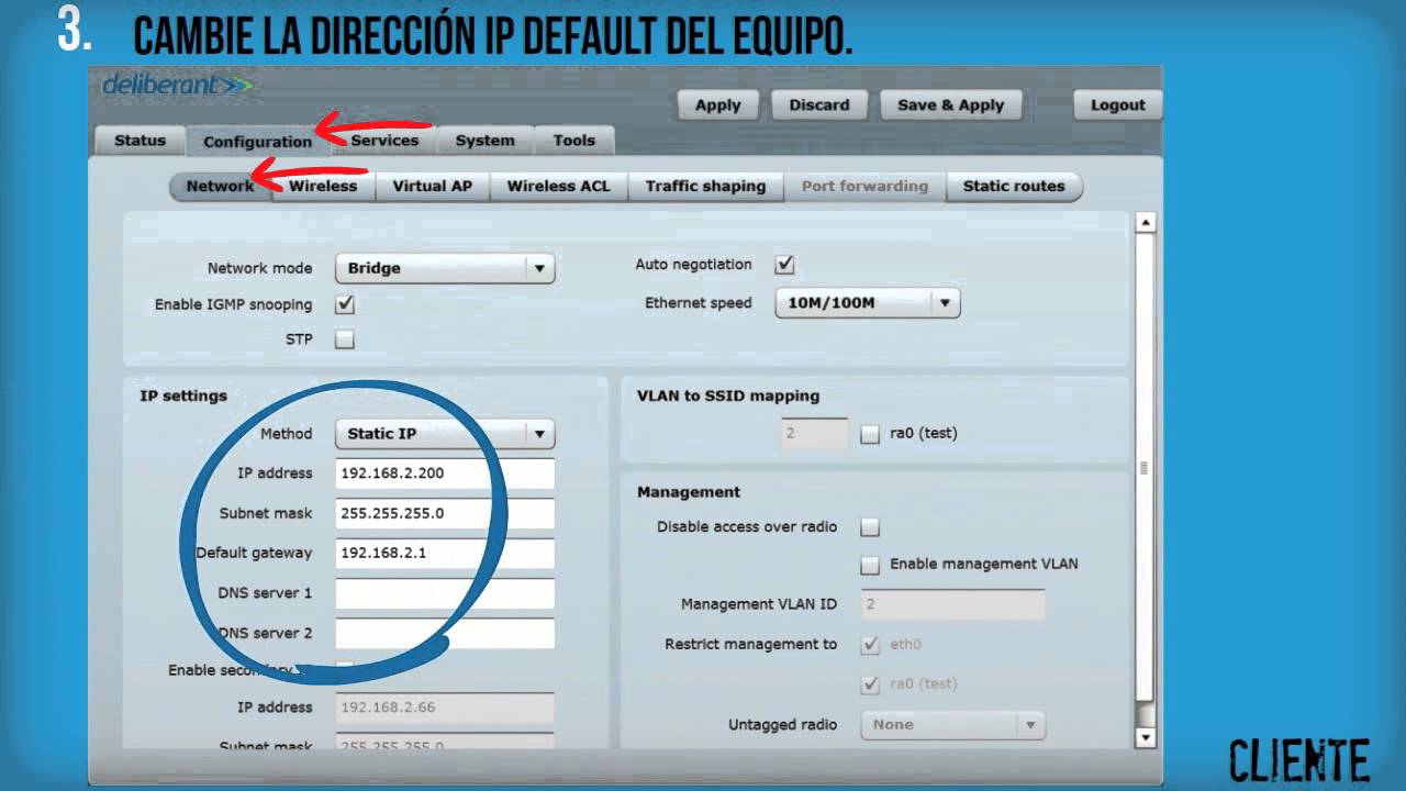 Deliberant - Configuración básica