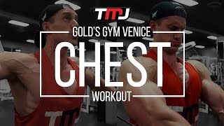 In The Gym With Team MassiveJoes | Chest Workout | 3 September 2016 | Gold's Gym Venice