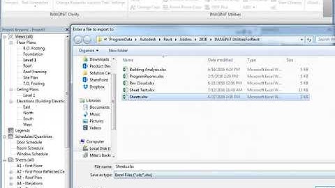 IMAGINiT Utilities for Revit: Excel Link Tool