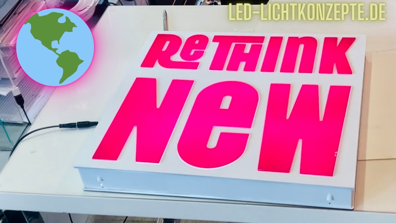 Werbeschild Leuchtkasten Neon Acryl Leuchtbuchstaben 🔥