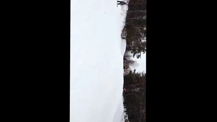 My wipe out while trying a trick skiing sorry for ...