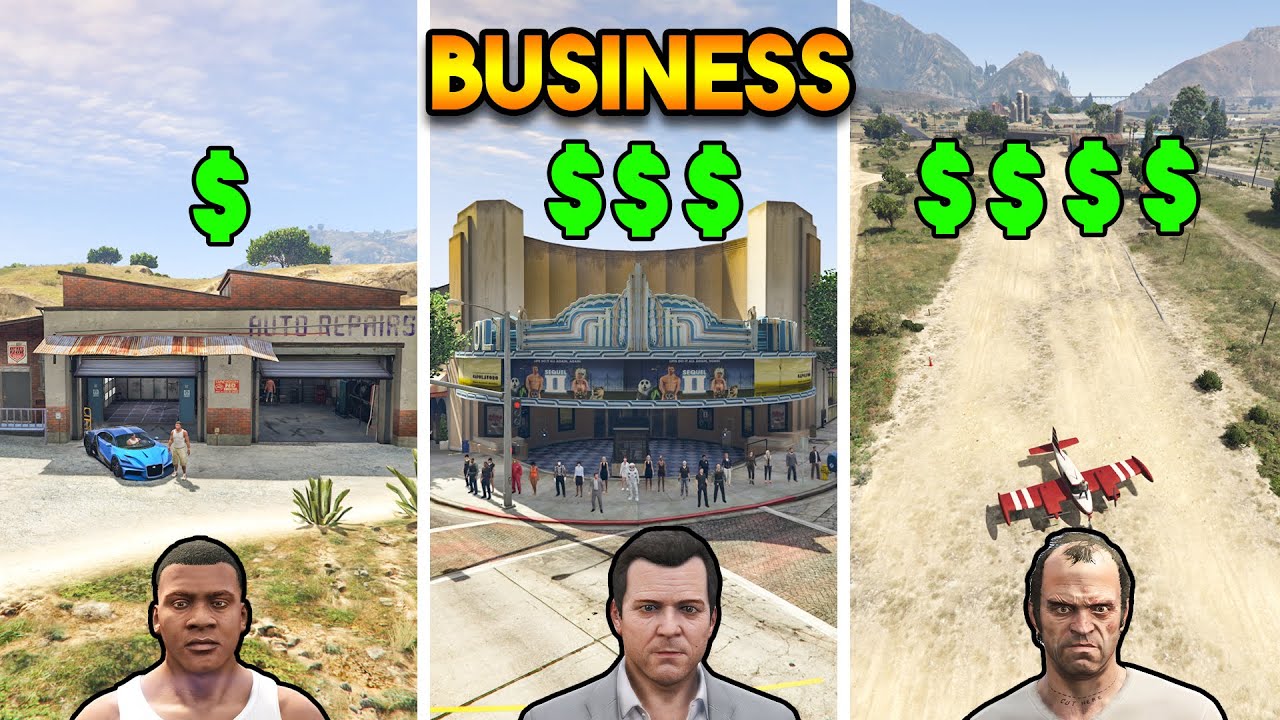 GTA 5 : FRANKLIN VS MICHAEL VS TREVOR BUSINESSES (WHO IS RICH?) - YouTube