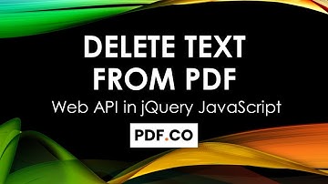 How to Delete Text from PDF (Node.js) in JavaScript using PDF.co Web API