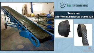Manufacturer of Type Chevron Rubber Belt Conveyor in Coimbatore| RJS Engineering | Abricotz.#trend