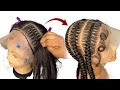 Quick and Easy Stitch Braided Wig Using Braid Extension/ Beginner Friendly